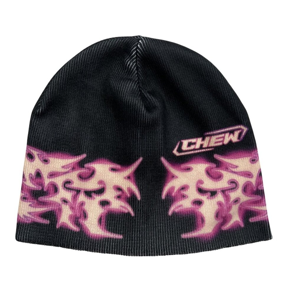 Chew Forever Static Beanie In Black With Pink And… - image 1